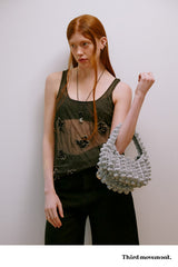 Bubble Knit Bag (Silver)