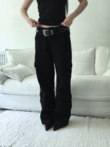 button cargo pants
