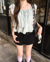 Frill cancan blouse