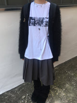 ルーズフィットソフトファーカーディガン
