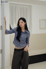 Mild Cotton Checkered Collar Shirt