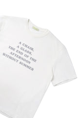 グラス Tシャツ、アイボリー