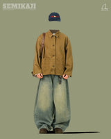 LA Oil Brushed Denim Pants
