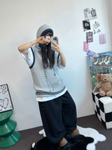 SNOW WING BALLOON GLEECE LONG PANTS 🤍🖤🧸3COLOR