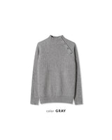 Nell Line Neck Button Knit