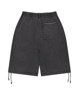 ウォッシュドカットオフアップリケスウェットショーツ