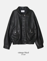 #LV Vintage Black Leather Jacket 