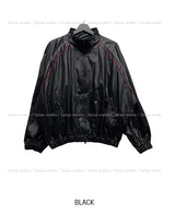 Kai Nylon Glossy Piping Zip-up