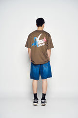 25SS WIDE BASIC DENIM SHORT PANTS BLUE