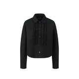 Shirring Frill Jacket (Ivory)