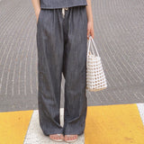 Armand Linen Denim Wide Pants