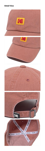 SQUARE LOGO RELAX FIT BALL CAP【DEEP PINK】