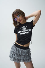string t (black)