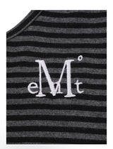 MAYO HALTERNECK STRIPE LONG SLEEVELESS