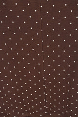 ドット ホルター スリーブレス(Brown)