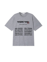 Teach Tokyo lettering short-sleeved T-shirt 3C