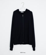 Hona Summer Loose Fit Cool Span Hood Zip-Up