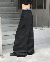 Middle Carpenter Detail Long Pants