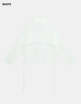 [SET] Bolero Shirt + Strap Sleeveless Top