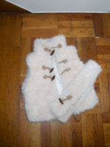 TOGGLE FUR BELT (IVORY)