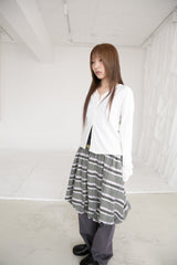 balloon check stopper skirt(2colors)