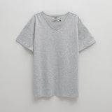 (T-6822)エッセンシャルVネックルーズTシャツ