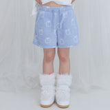 [FANCY X DUSTY] Zzz ダスティーサロンパジャマショートパンツ (SKY BLUE) F25NM1017