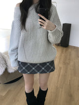 ハーシーチェックスカートパンツ(2 colors)