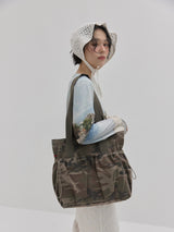 カモキャンバストートバッグ (Khaki)