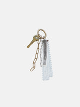 white lace dress bag charm