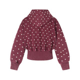Odelia Dot Balloon Hoodie Zip-up