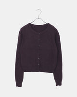 Kevil Round Button Long Sleeve Knit & Sleeveless Cardigan Set