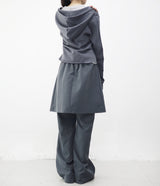 Merci pleated skirt layered pants