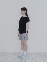 EYELET LOOSE SLEEVELESS (BLACK)