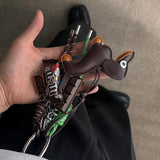 ダックスフントチャームレザーキーホルダー (4type)