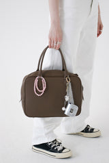 white lace dress bag charm