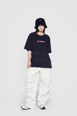 24FW コネクトロゴベーシック半袖Tシャツ ブラック