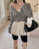 Blon wool knit cardigan