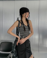 Molly Stripe Halter Sleeveless