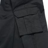 25SS FRONT POCKET WIDE  CARGO PANTS BLACK