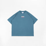 HIERARCHY STUDIOS Unruled - ブルーミラーワイドオーバーサイズTシャツ
