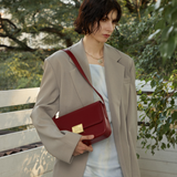 Book Lock Baguette Bag-Big