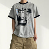 ティンケカラーリンガーショートスリーブTシャツ(4 colors)