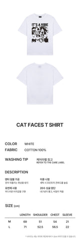 キャットフェイスＴシャツ