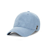 VA Stud Non Washing Denim Ball Cap / Light indigo