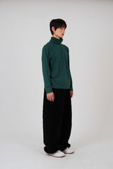 COLOR POP TURTLENECK T-SHIRTS - GREEN