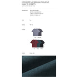 OVER FIT MICHIGAN PIGMENT HALF T-SHIRT