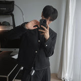 ASCLO Fancy Button Tweed Jacket (2color)