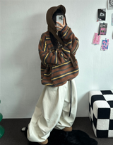 TWO PINTUCK RIVET BELT BALLOON LONG PANTS 🤎🖤💙3COLOR