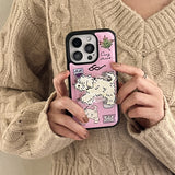 [Mademoment] cozy drawing pattern design iphone epoxy case